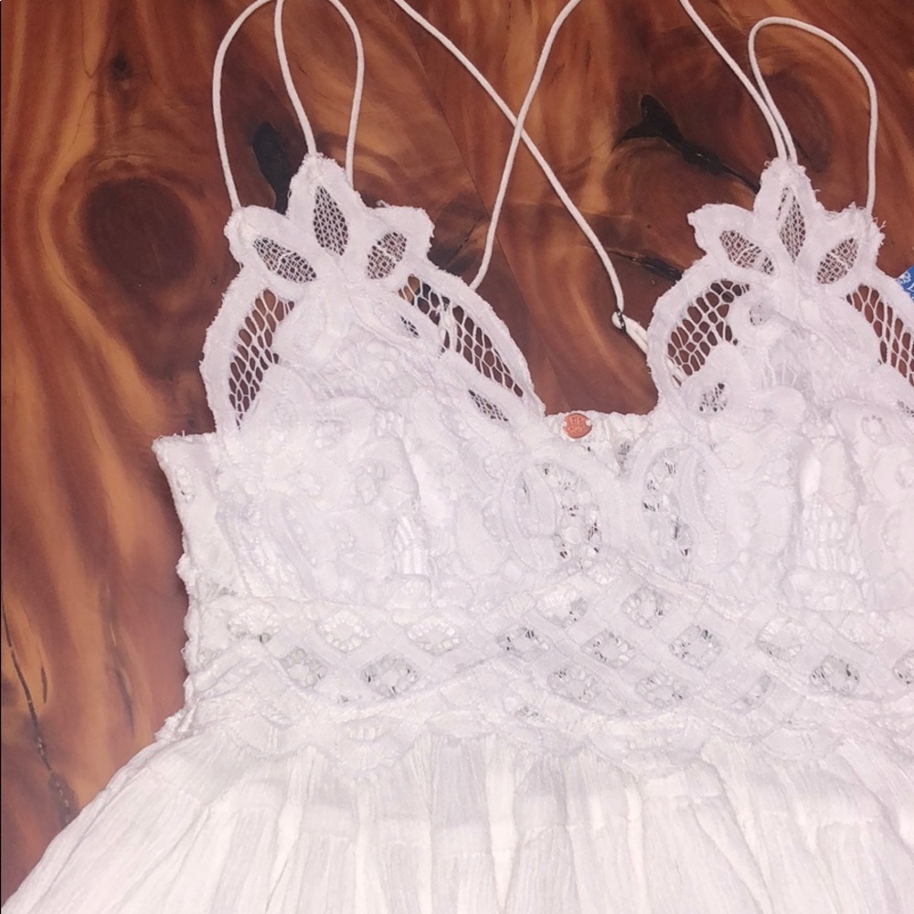 Free People Adella Lace Detail Smock Back … - Picture 11 of 16